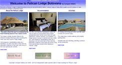 Desktop Screenshot of pelicanlodgebotswana.com